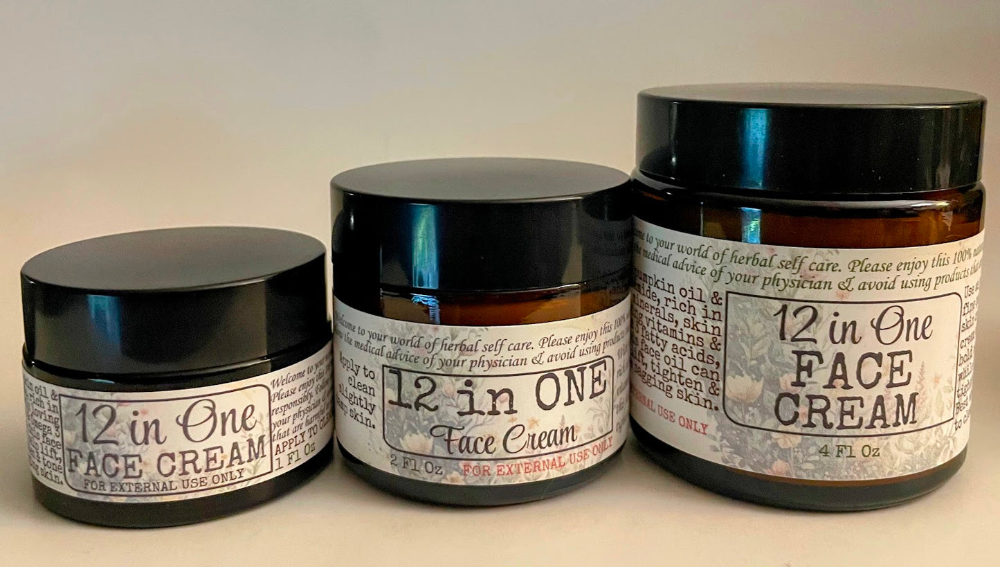 12 in One, Our Toning, Tightening & Moisturizing Face Cream