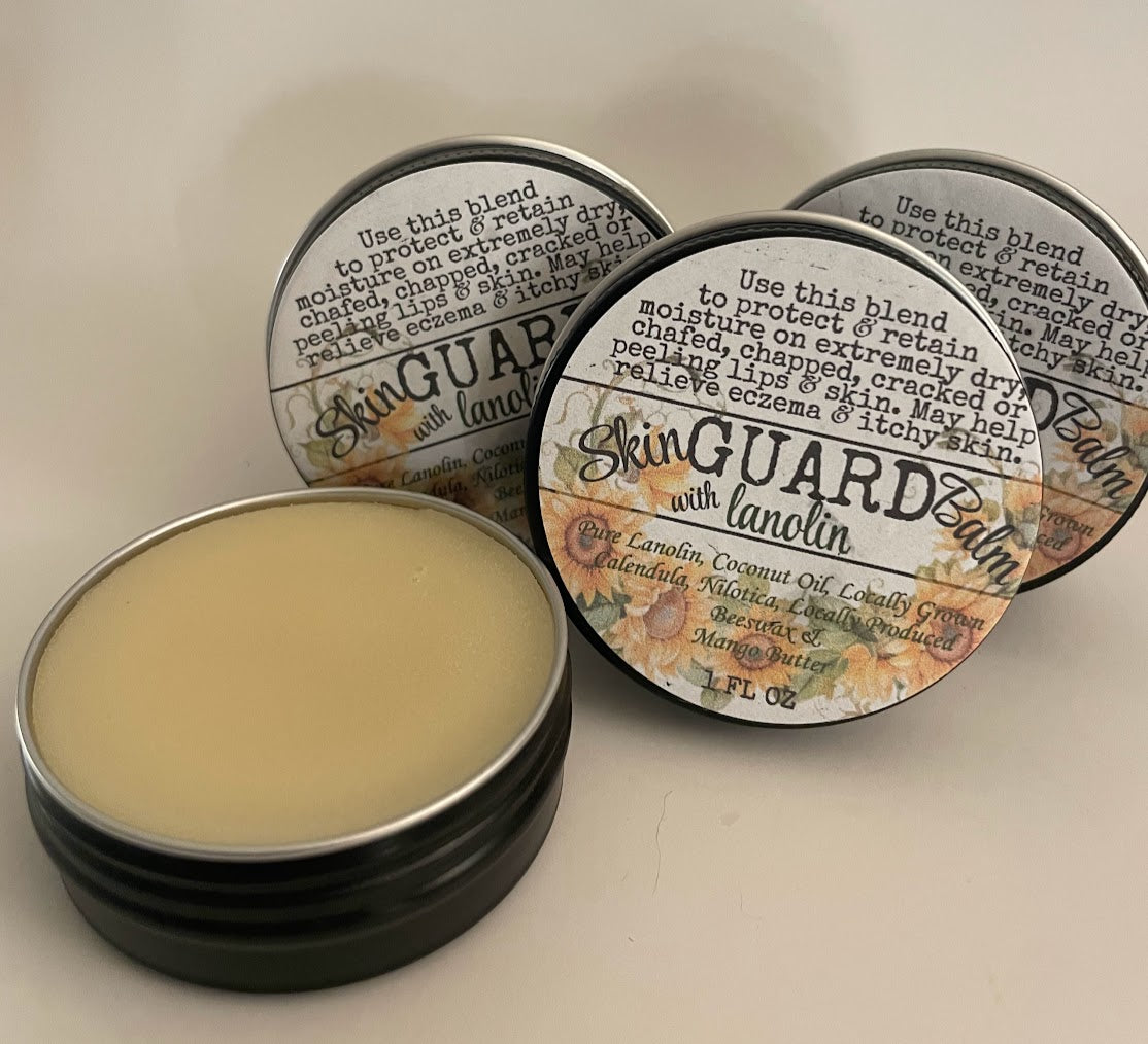 Skin Guard Balm with Lanolin ~ Excellent Protection for Skin & Lips